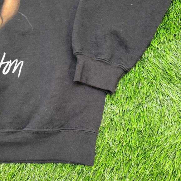 Whitney-Houston Sweatshirt Womens Large 22x26 Black - Picture 9 of 12